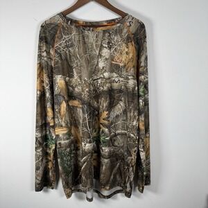 RealTree Long Sleeve Camo Shirt Stretch Hunting Men's XL